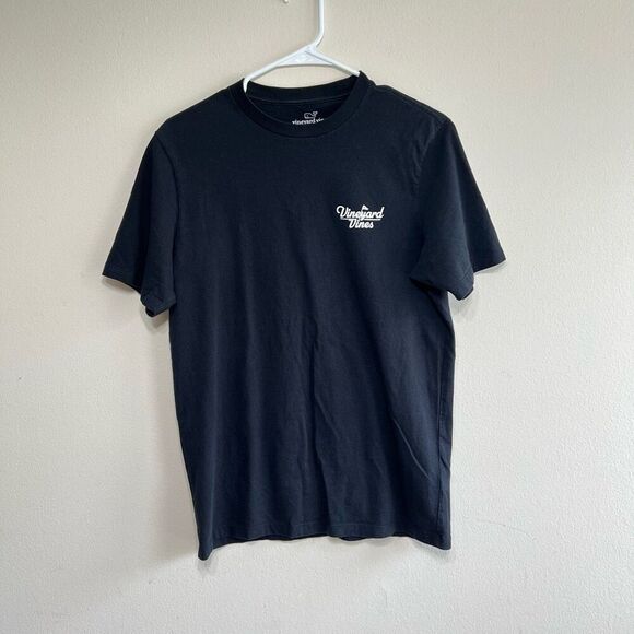 Vineyard Vines Black Short Sleeve TShirt Small Men - Picture 1 of 8